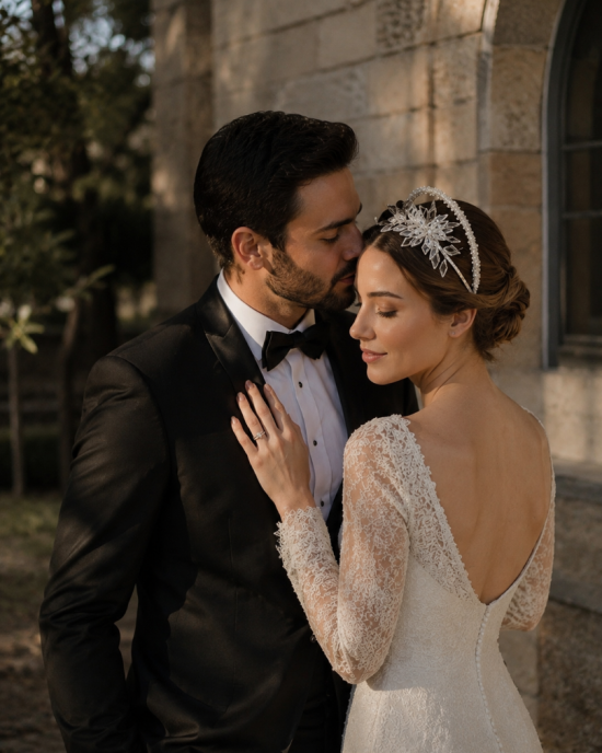 Kristal Kar Tanesi Gelin Tacı | El Yapımı Lüks Bridal Headpiece