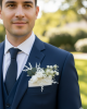 Beyaz Damat Cep Çiçeği 