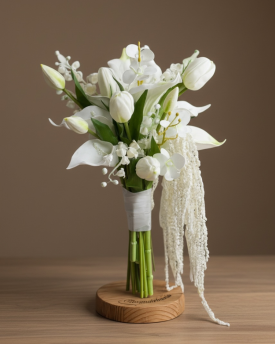 Elegan Gala ve Amaranthus Gelin Buketi