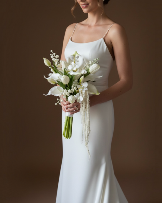 Elegan Gala ve Amaranthus Gelin Buketi