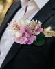 Mor Ortancalı Damat Cep Çiçeği