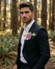 Mor Ortancalı Damat Cep Çiçeği